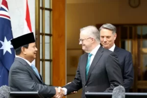 Menhan Prabowo Subianto Adakan Pertemuan Bilateral dengan Pejabat Australia di Canberra